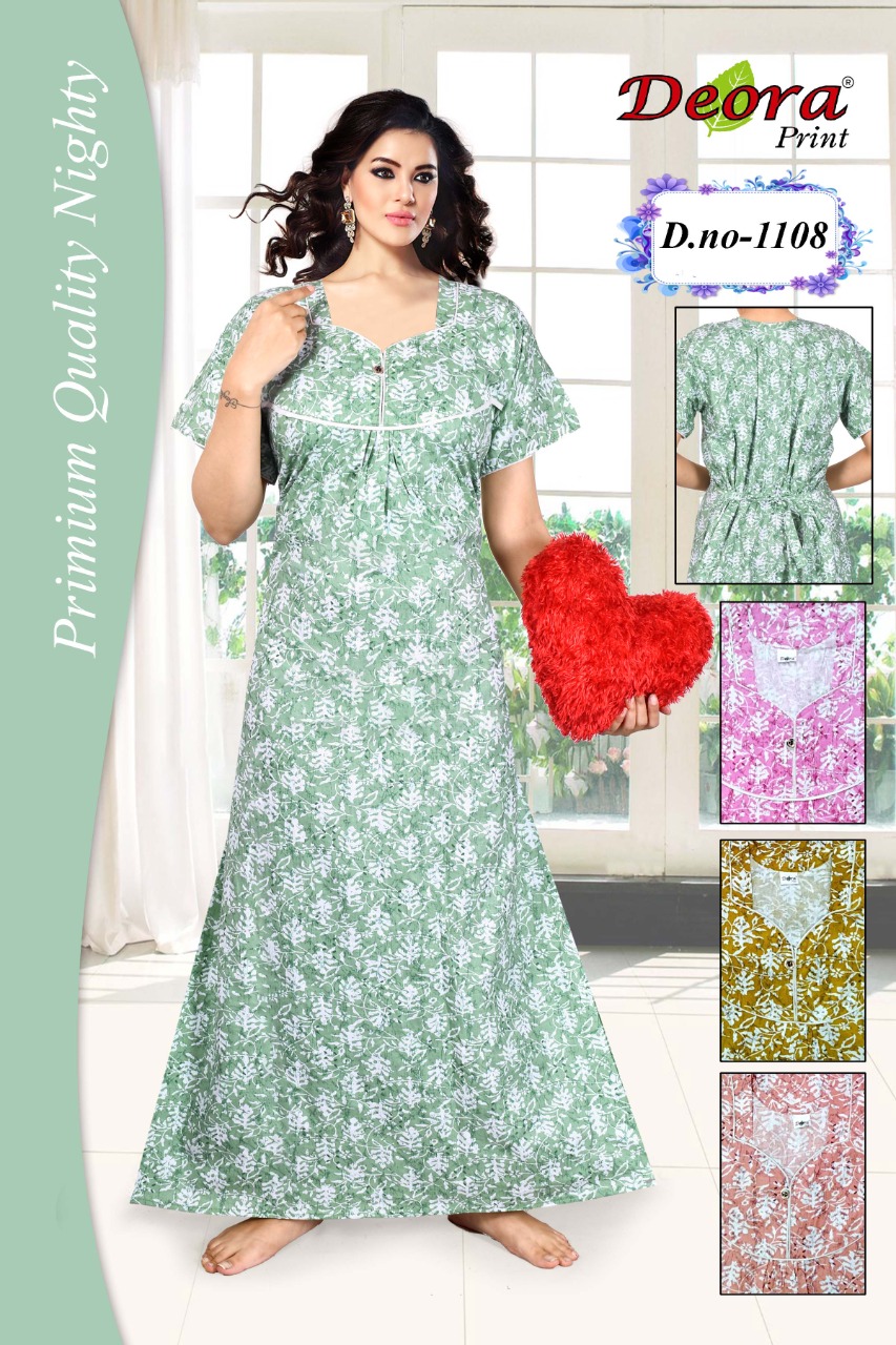 Deora Print collection: Pure Cotton Nighties