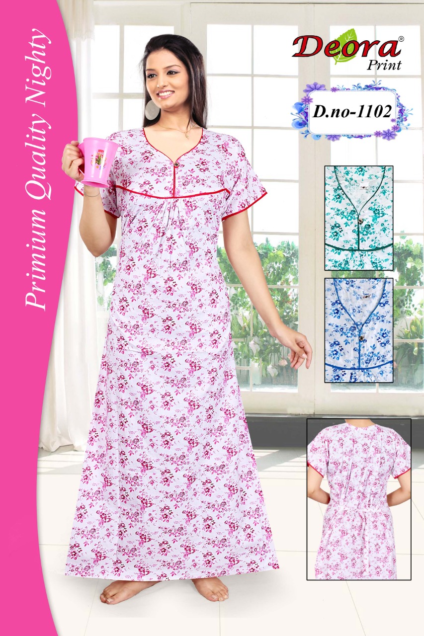 Deora Print collection: Pure Cotton Nighties