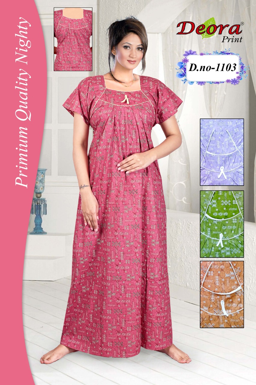 Deora Print collection: Pure Cotton Nighties