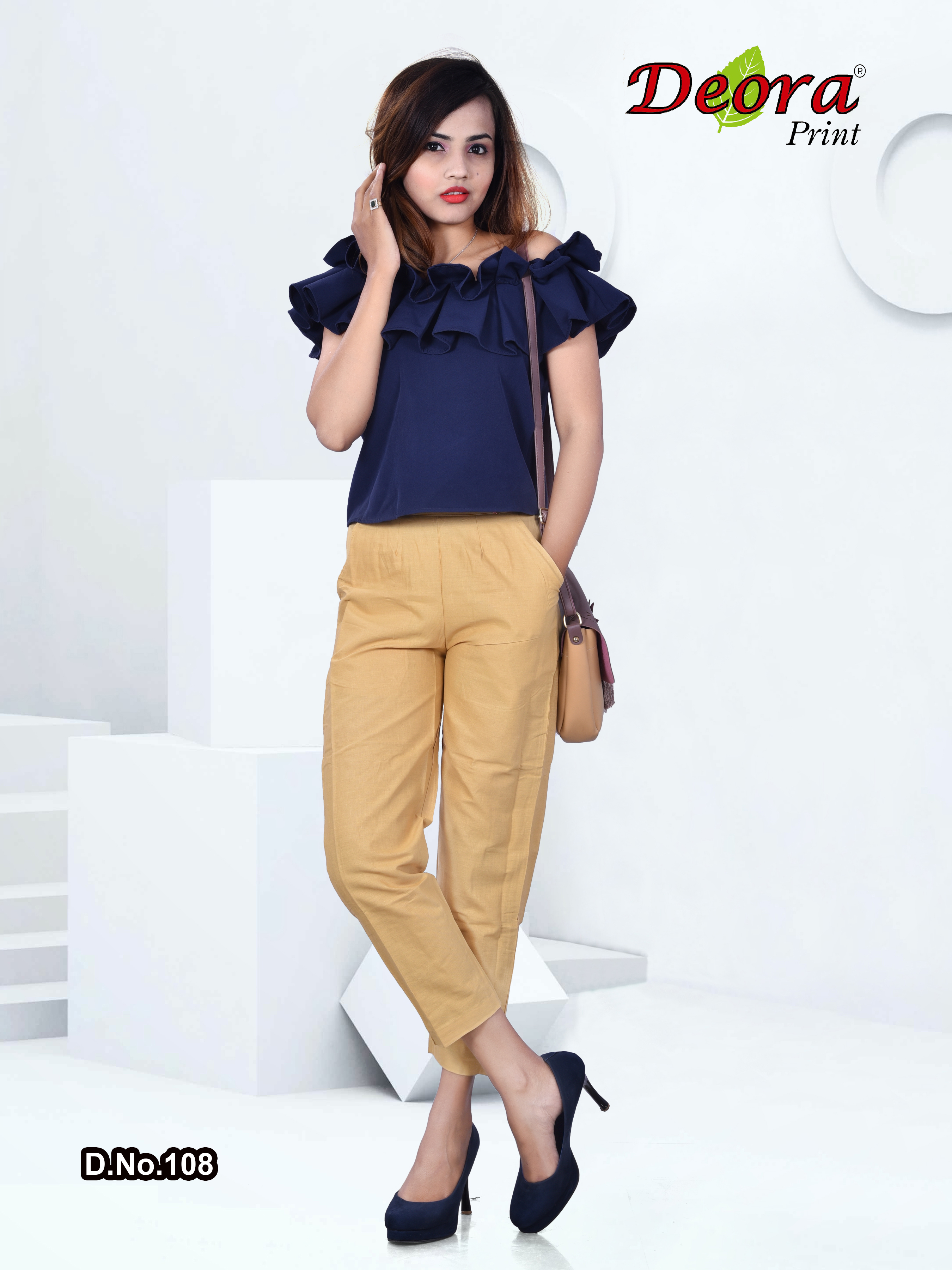 Deora Print collection: Cotton Cigarette / Pencil Pants