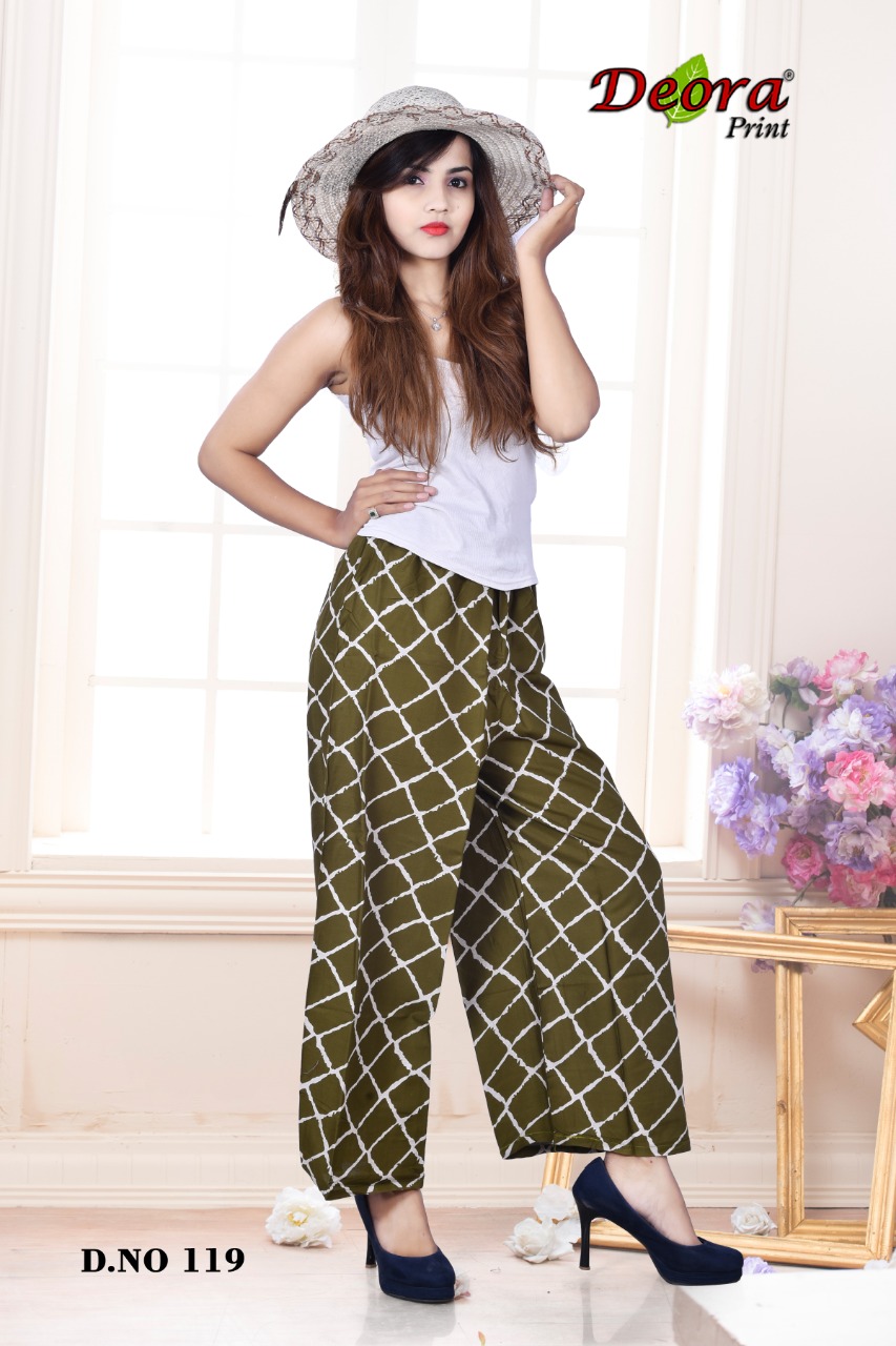Deora Print collection: Rayon Printed Palazzos