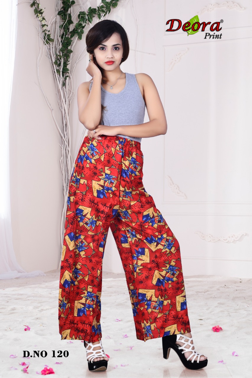Deora Print collection: Rayon Printed Palazzos