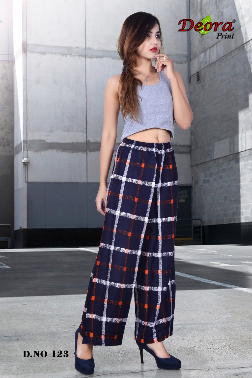 Deora Print collection: Rayon Printed Palazzos