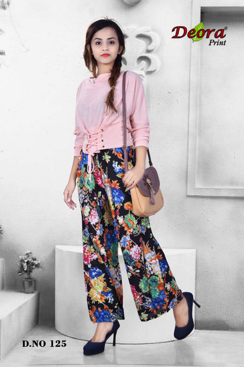 Deora Print collection: Rayon Printed Palazzos