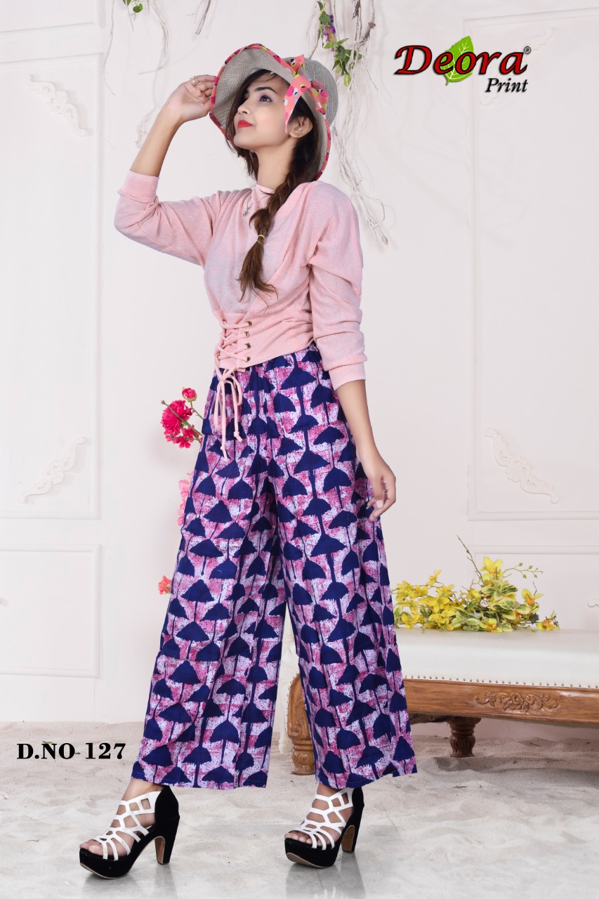 Deora Print collection: Rayon Printed Palazzos