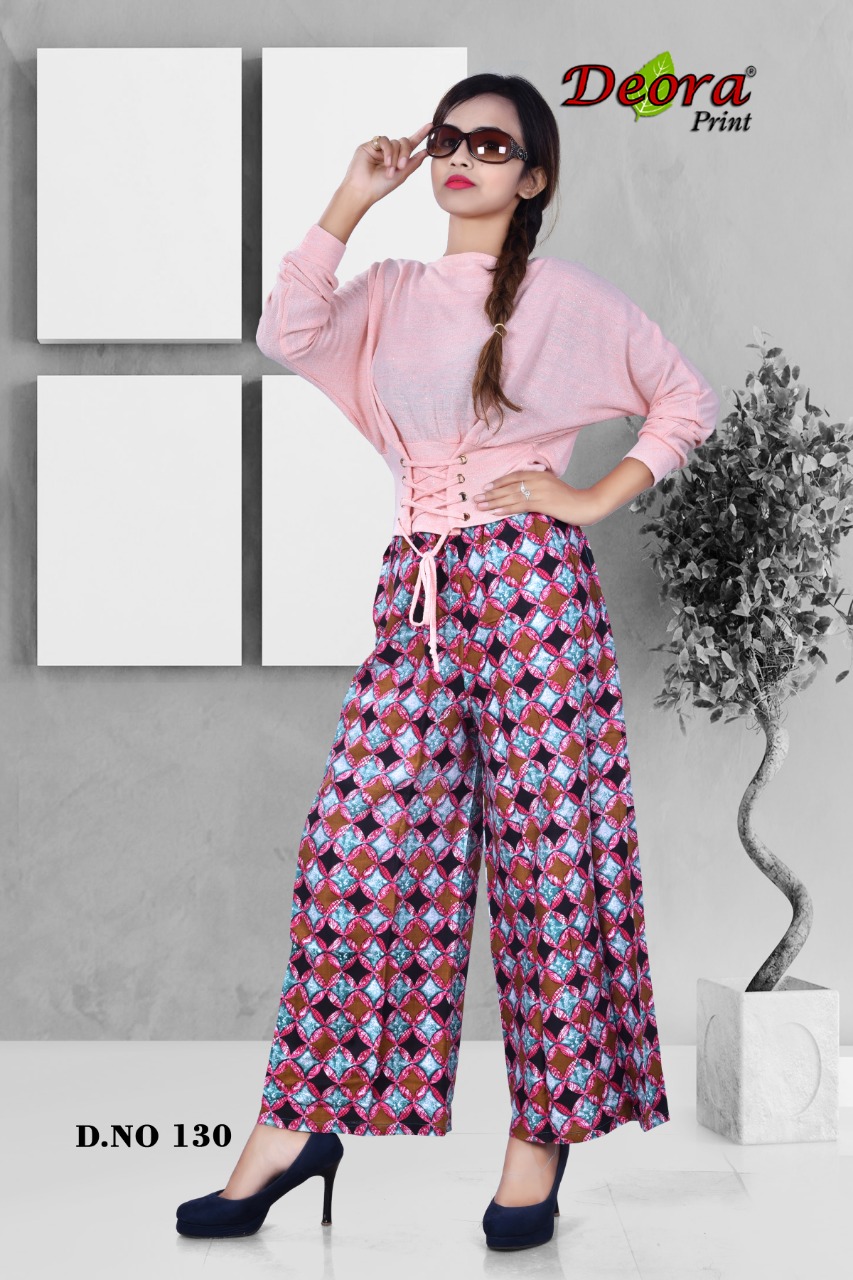 Deora Print collection: Rayon Printed Palazzos