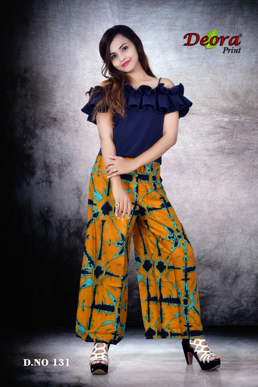 Deora Print collection: Rayon Printed Palazzos