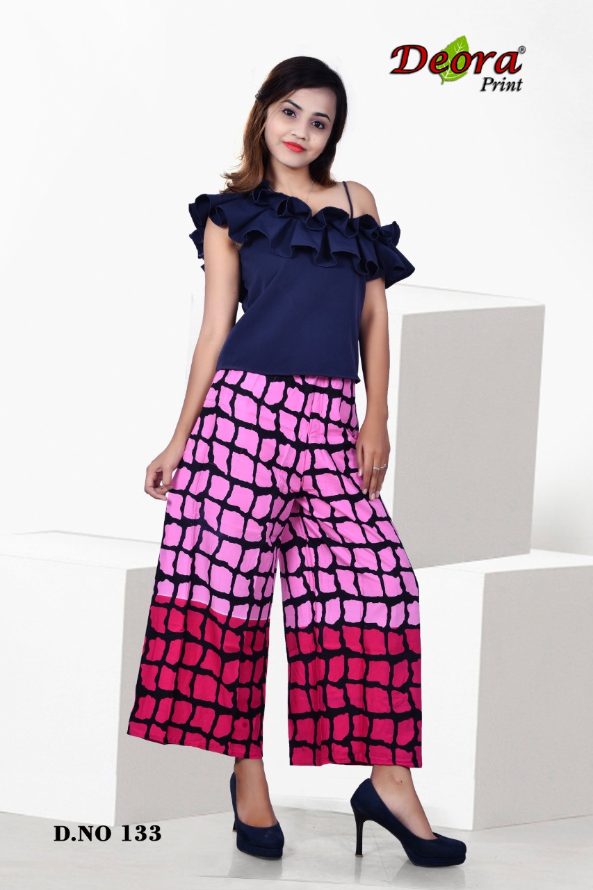 Deora Print collection: Rayon Printed Palazzos